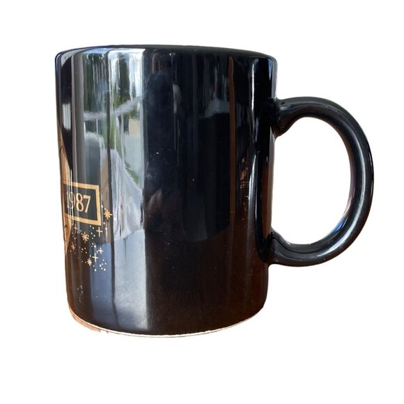 Rare Star Wars 10th Anniversary Mug 1977-1987 Lucasfilm Ltd. Black & Gold - Picture 2 of 5